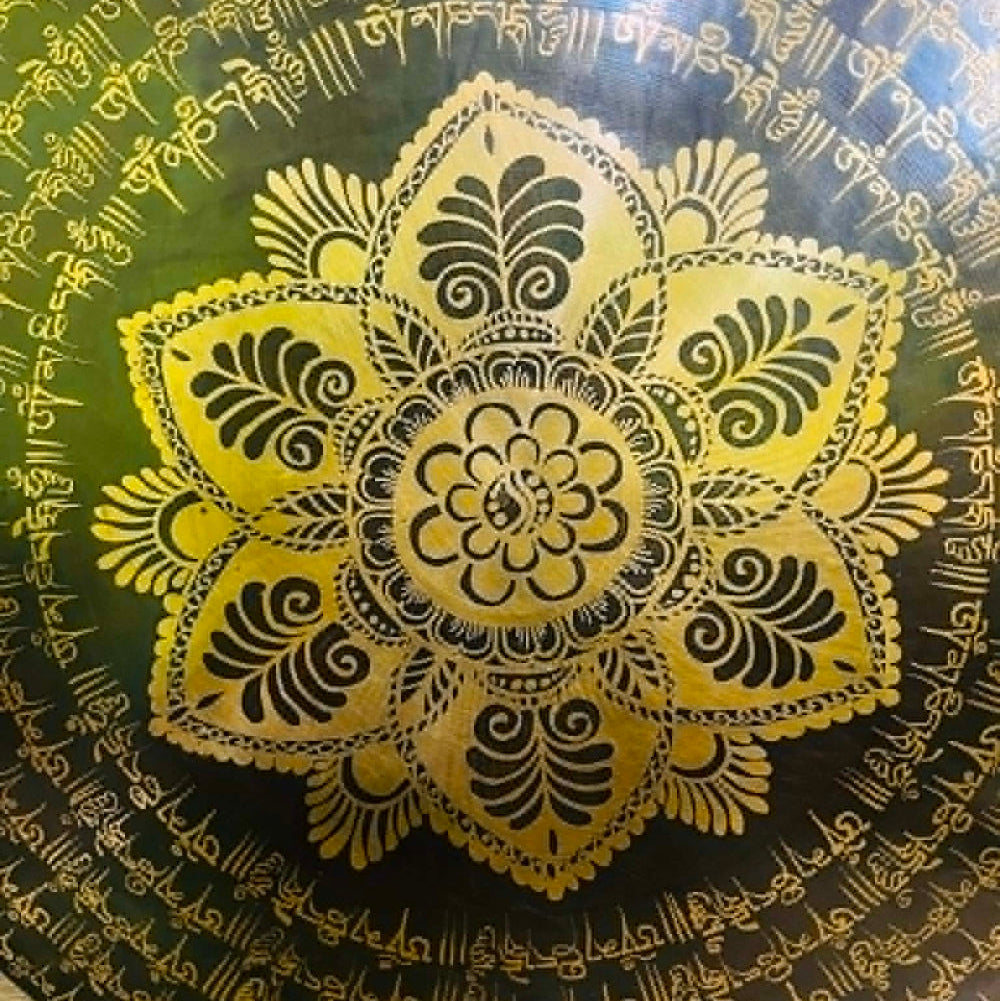 18 Inch Himalayan Gong – Handcrafted Tibetan Meditation & Sound Healing Gong from Nepal