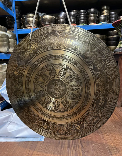 24 Inches Masterpiece Hand-Etched Sound Healing Gong-Yoga Studio