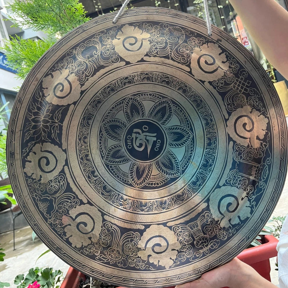 Artisan-Crafted Tibetan Meditation Gong: Hand-Hammered Sound Therapy