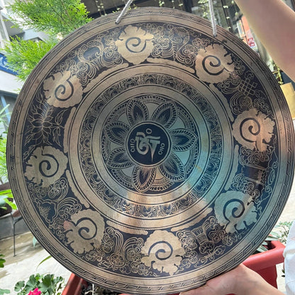Artisan-Crafted Tibetan Meditation Gong: Hand-Hammered Sound Therapy