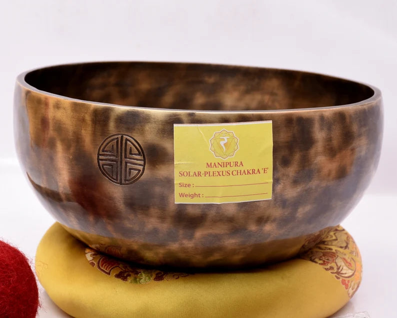 8-inch Handmade Singing Bowl-Manipura Chakra for Confidence