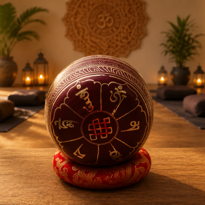 Handcrafted Tibetan Singing Bowl –Meditation Yoga & Sound Healing Kit