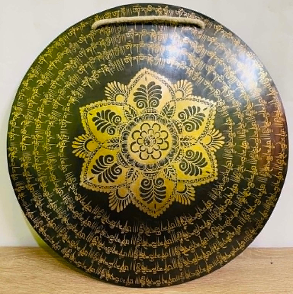 18 Inch Himalayan Gong – Handcrafted Tibetan Meditation & Sound Healing Gong from Nepal