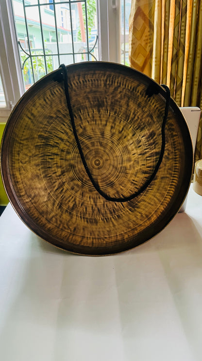Large Tibetan Gong: Handmade Sound Healing Meditation Gong: Sound bath