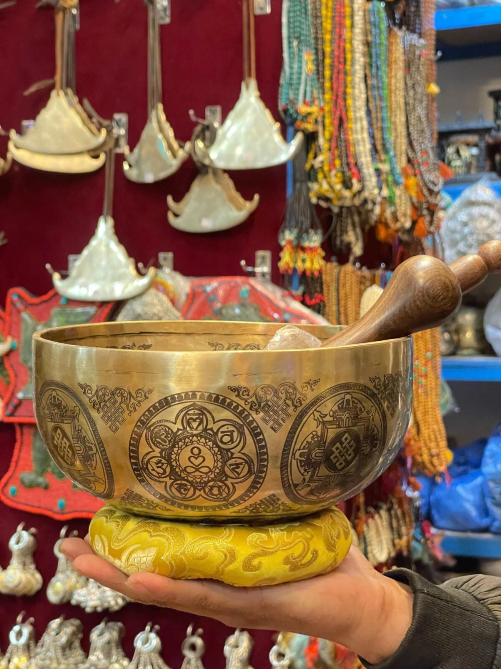 Hand-Hammered Shakyamuni Buddha Tibetan Singing Bowl- Sound Healing