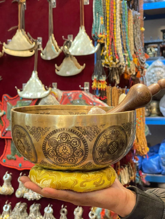Hand-Hammered Shakyamuni Buddha Tibetan Singing Bowl- Sound Healing